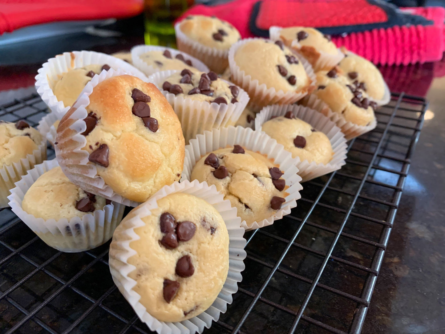 3g Net Carb KETO/GF Chocolate chip muffins