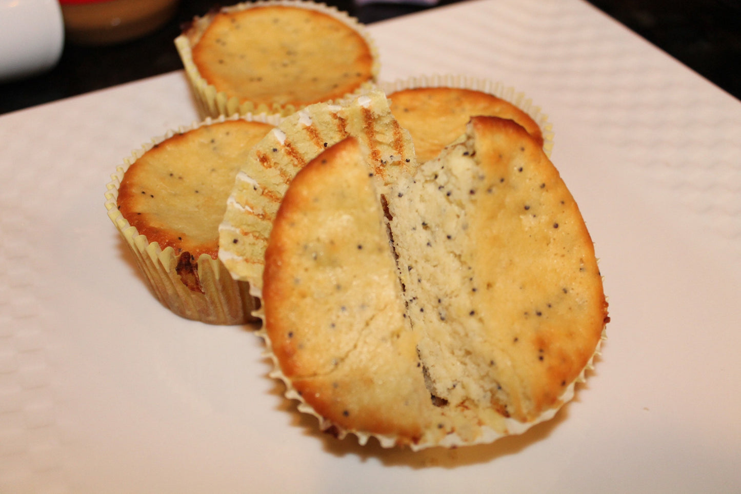 2G Net Carb Lemon Poppy Seed Muffins