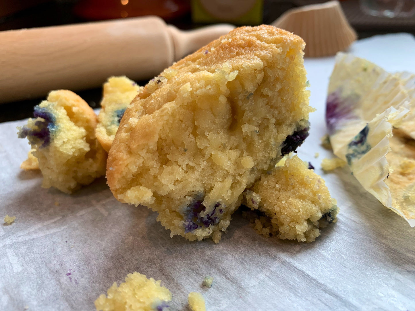 3g net carb Keto/GF blueberry muffins