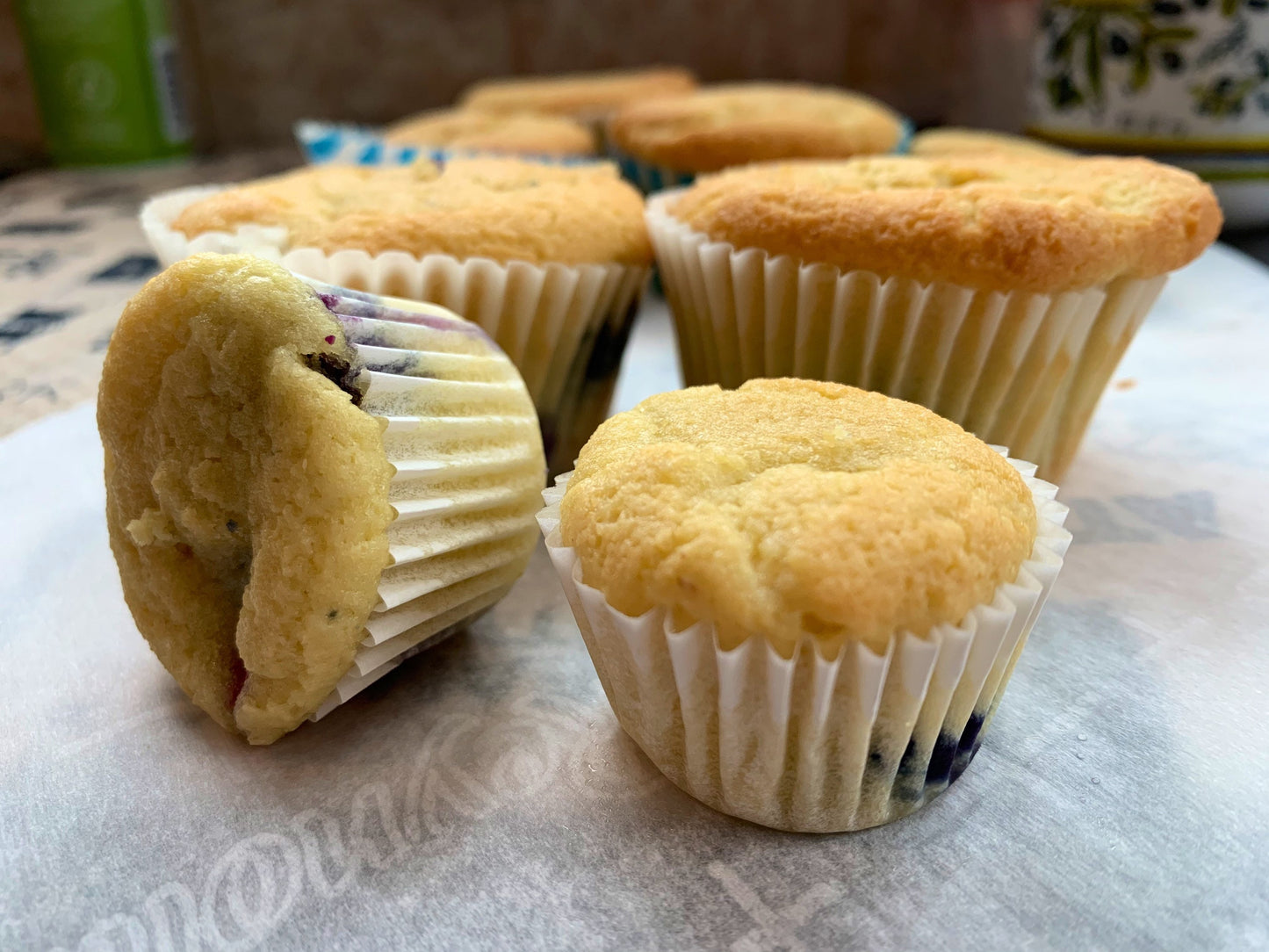 3g net carb Keto/GF blueberry muffins