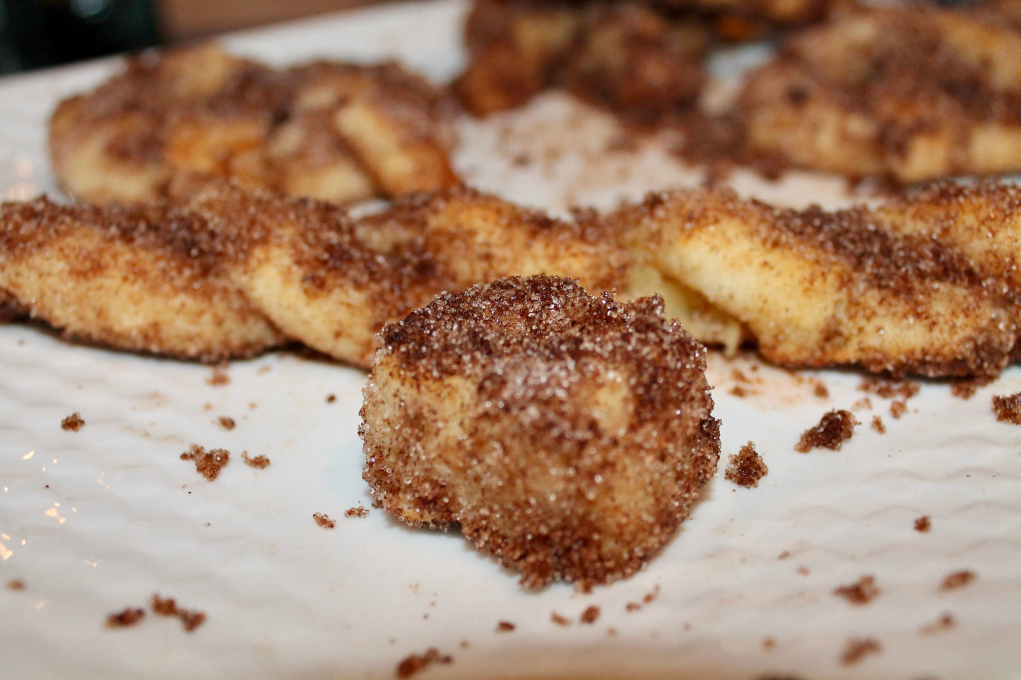 Fat Free/Sugar free Cinnamon “Sugar” Pretzels