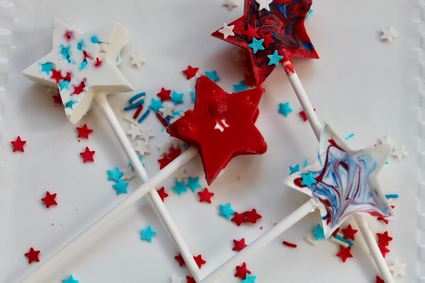 Low Fat/Low Carb Star Chocolate Pops
