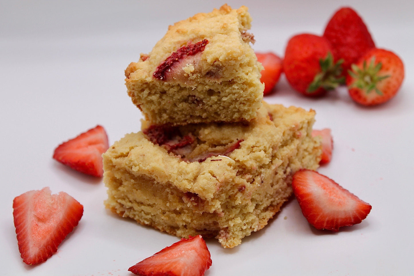 Keto/GF Strawberry Shortcake Bars
