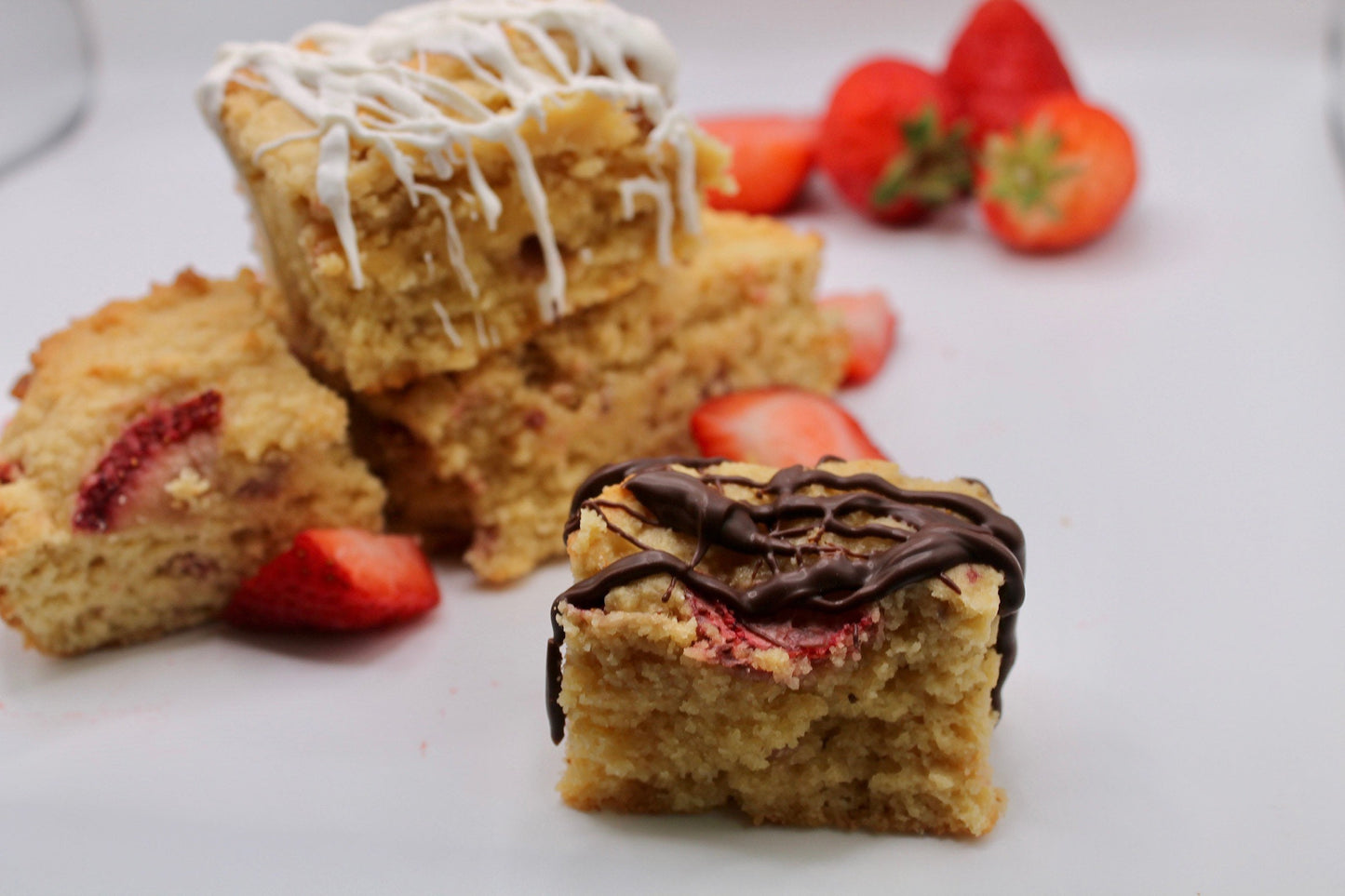 Keto/GF Strawberry Shortcake Bars