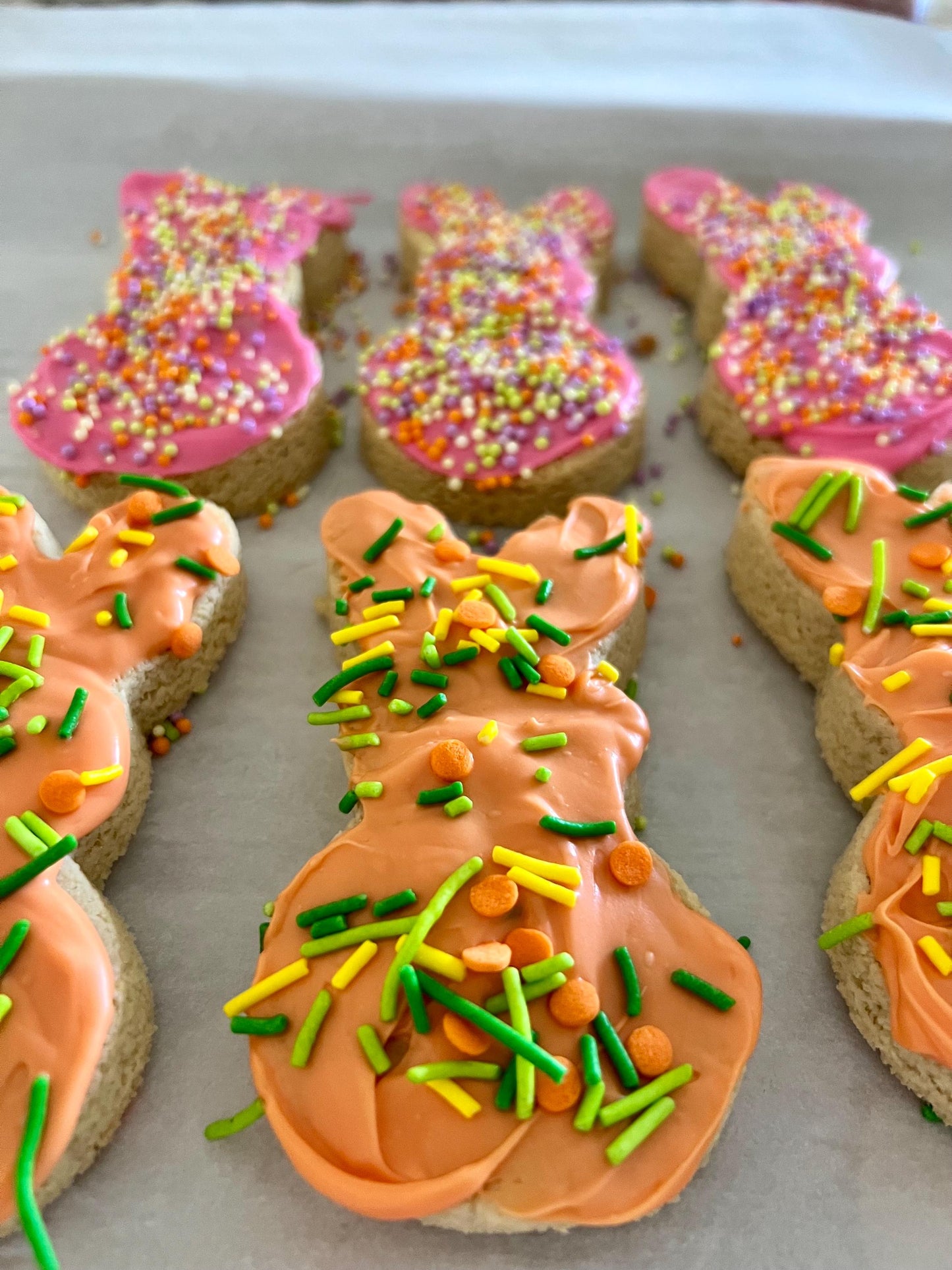 KETO/GF 1.5 Net Carb Spring Time Bunny Cookies