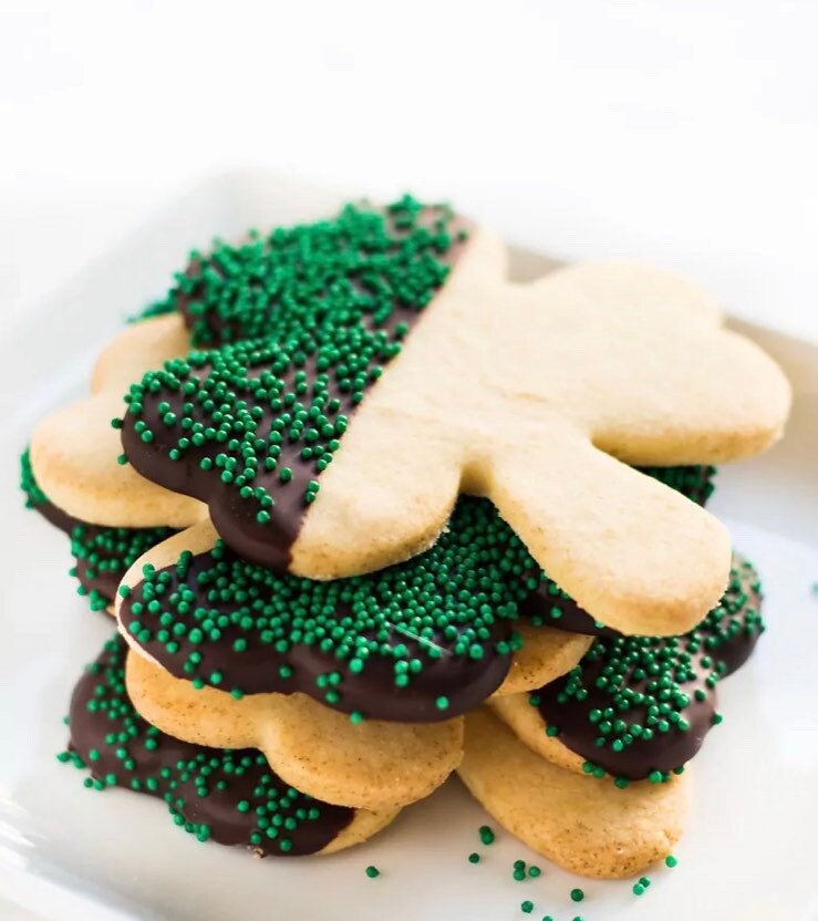 3g Net Carb KETO/GF Shamrock Sugar Cookies