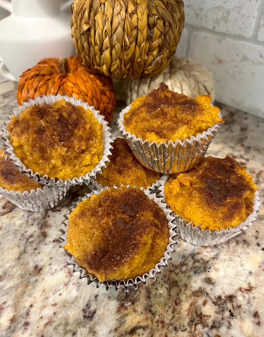 Keto/GF Cinnamon “Sugar” Muffins
