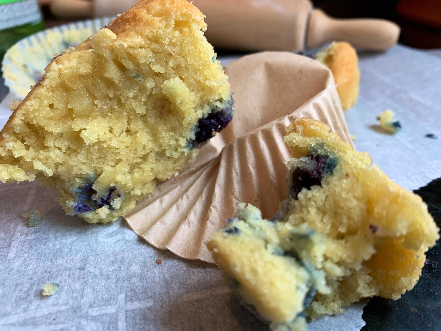 3g net carb Keto/GF blueberry muffins