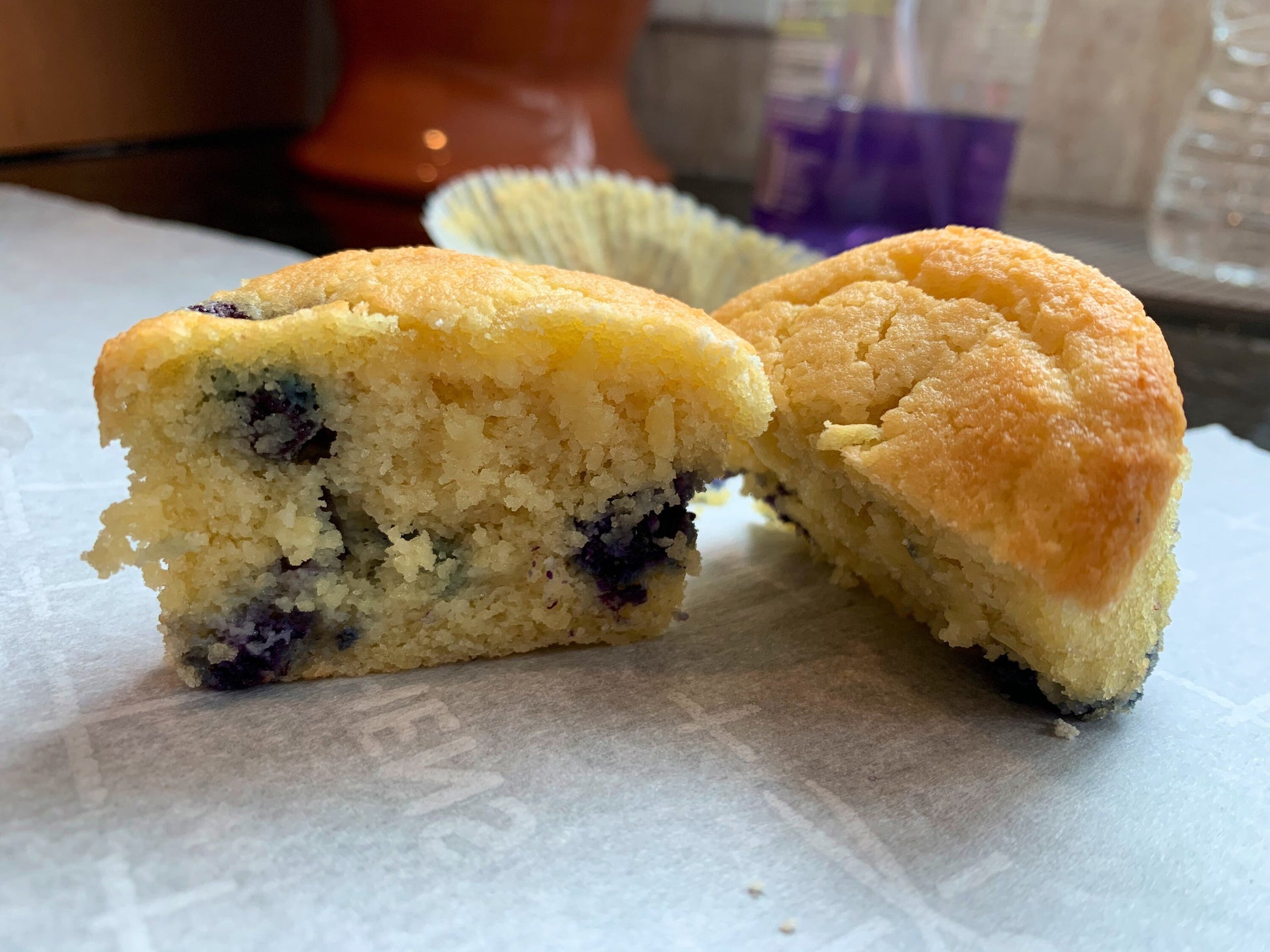 3g net carb Keto/GF blueberry muffins