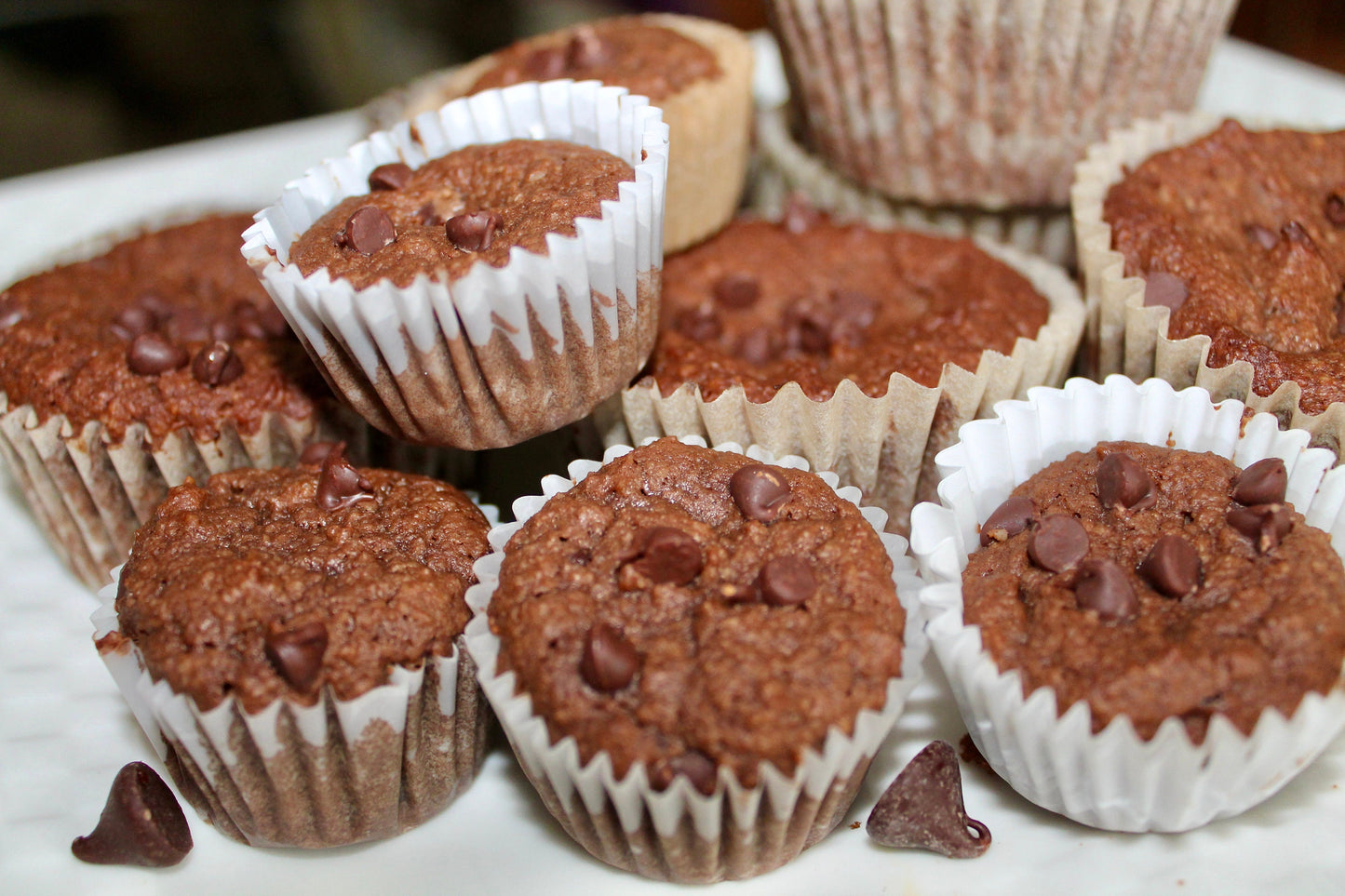 2.2g net carb Double Chocolate Chip muffins
