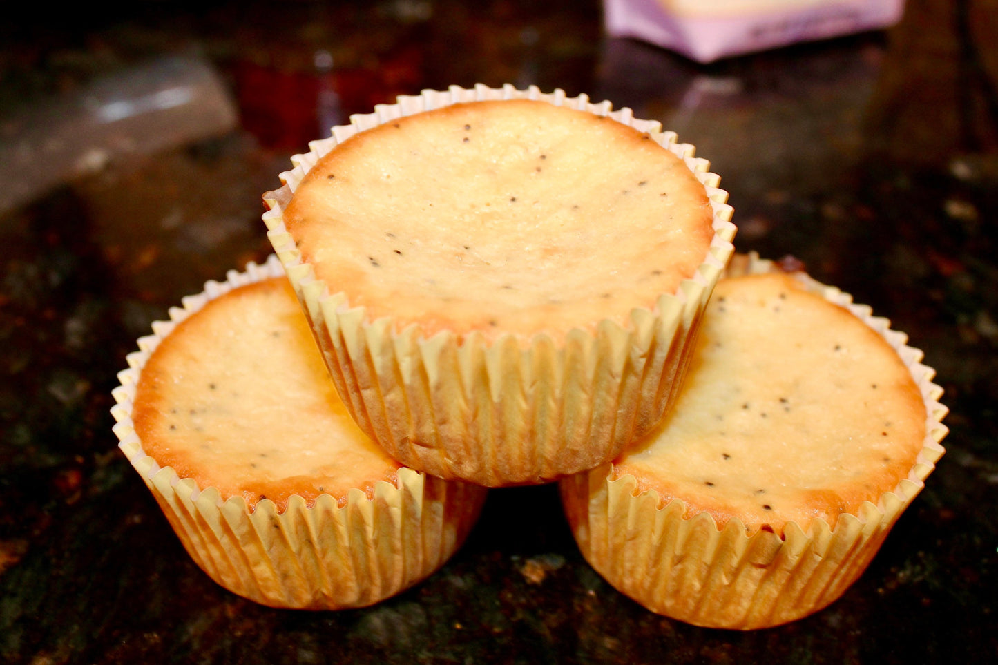 2G Net Carb Lemon Poppy Seed Muffins