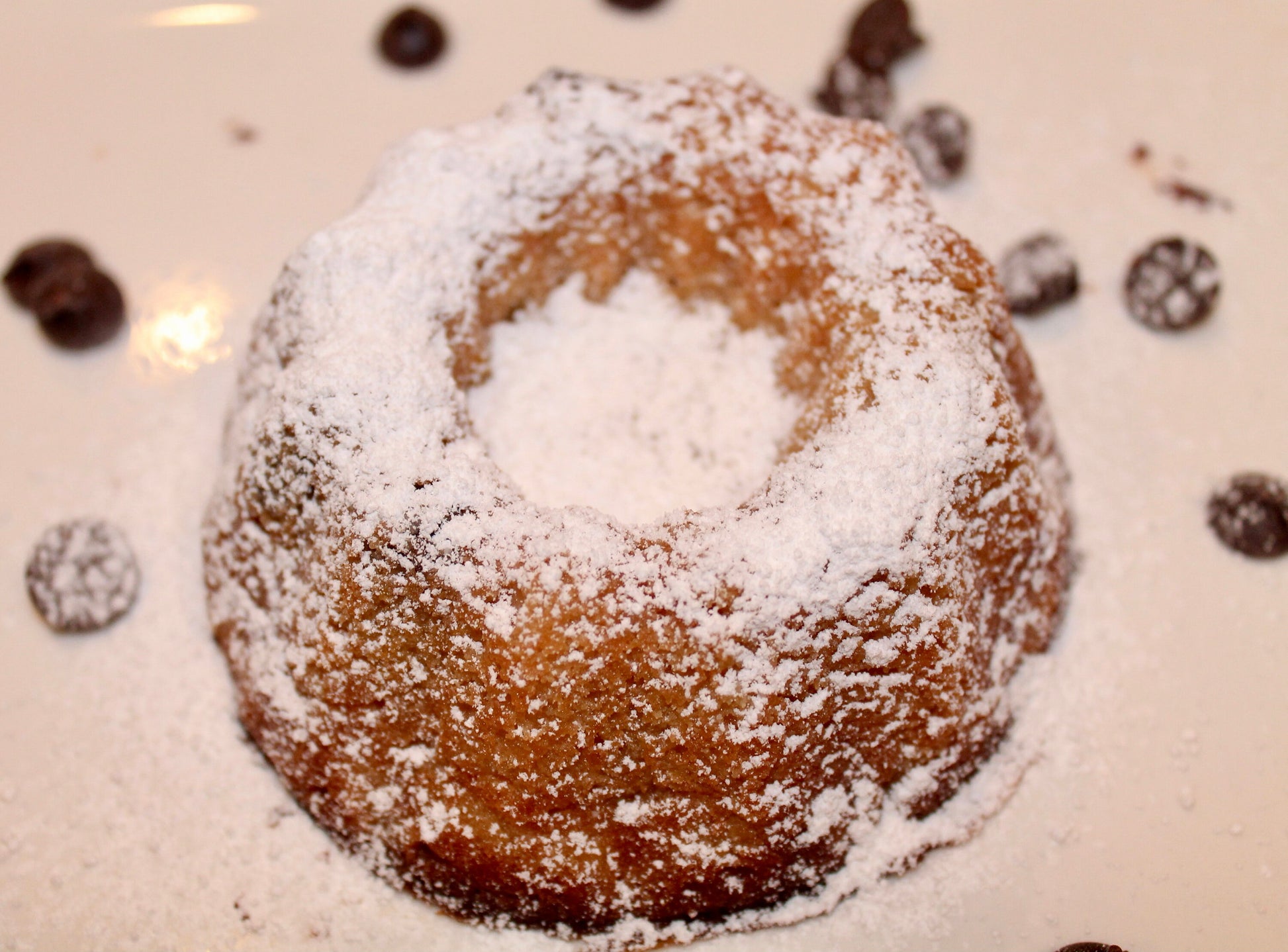 2g net KETO/GF Chocolate Chip Bundt Cakes