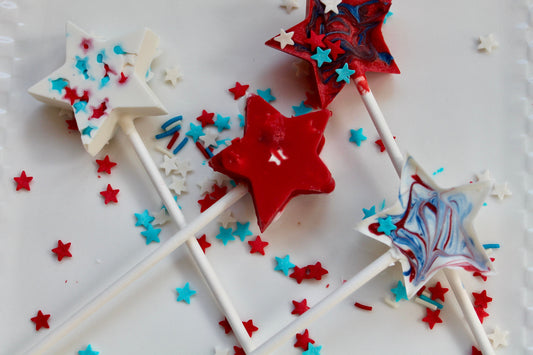 Low Fat/Low Carb Star Chocolate Pops