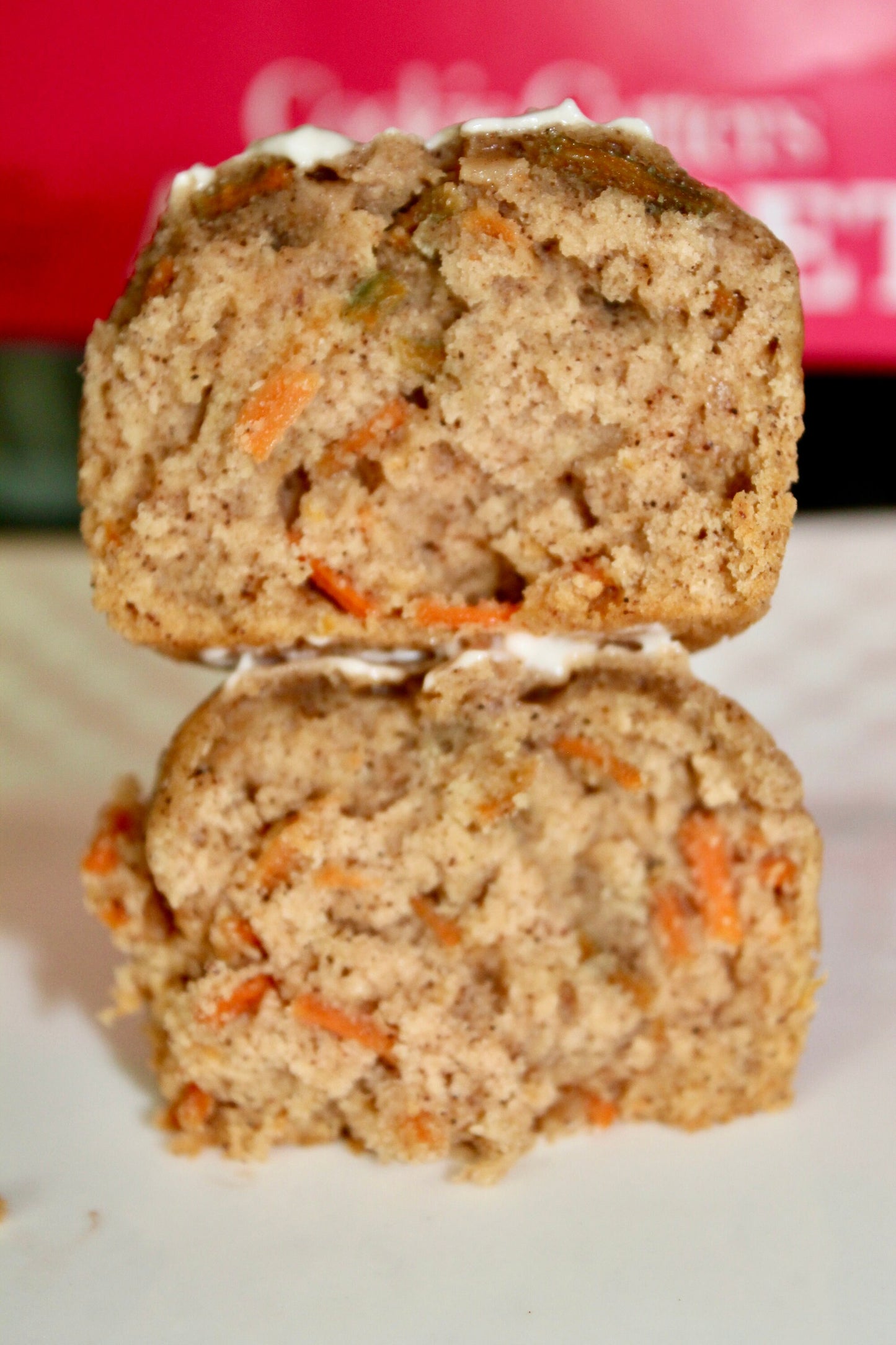 LOW FAT Carrot Cake Muffins