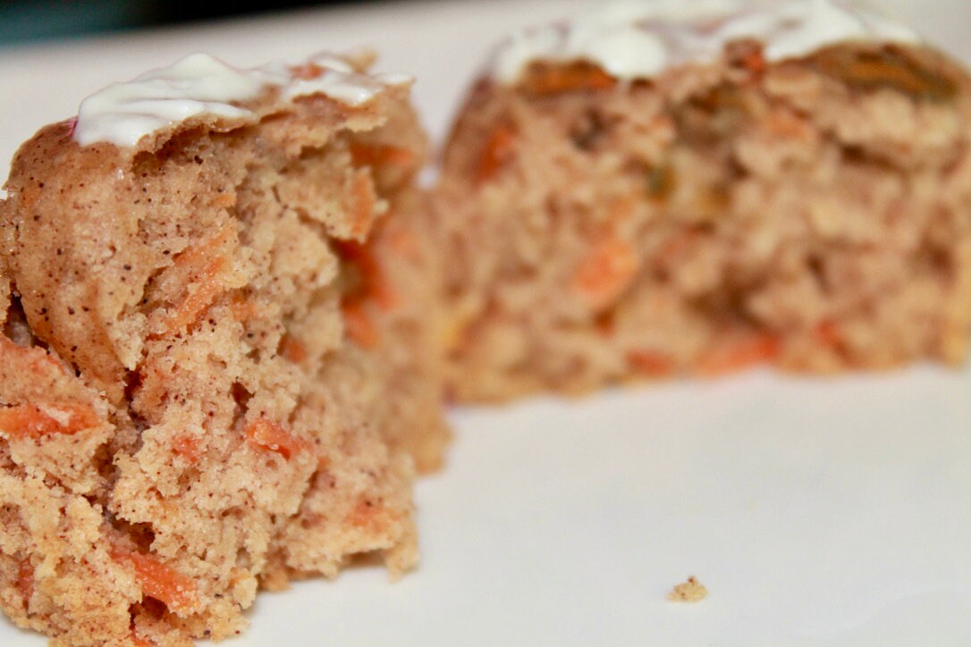 LOW FAT Carrot Cake Muffins