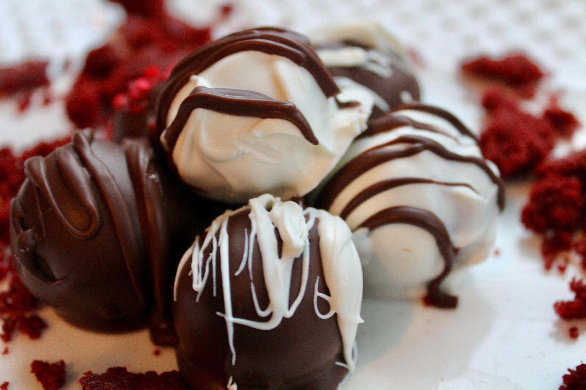 Keto/GF Red Velvet Cake Truffles