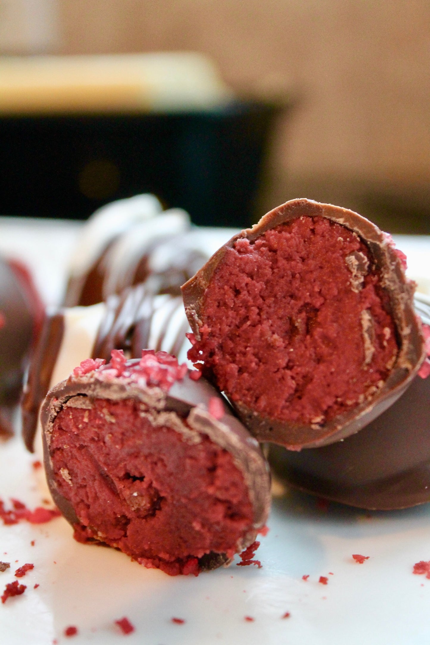 Keto/GF Red Velvet Cake Truffles