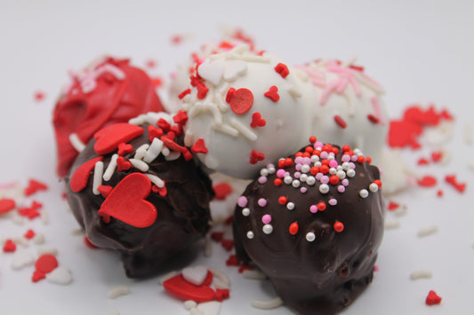 Valentines Day Edition Keto/gf Cake truffles