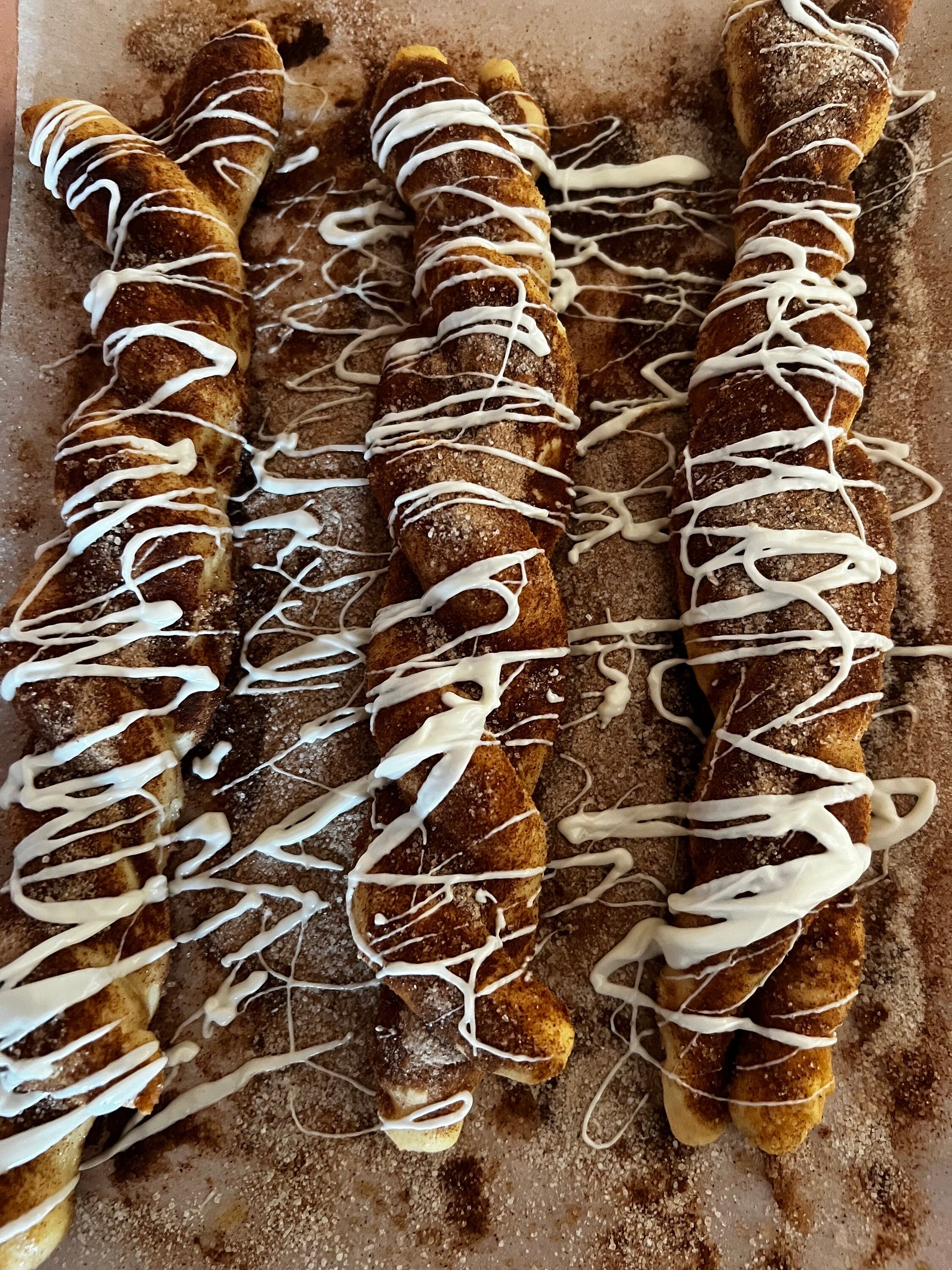 Fat Free/Sugar free Cinnamon “Sugar” Pretzels