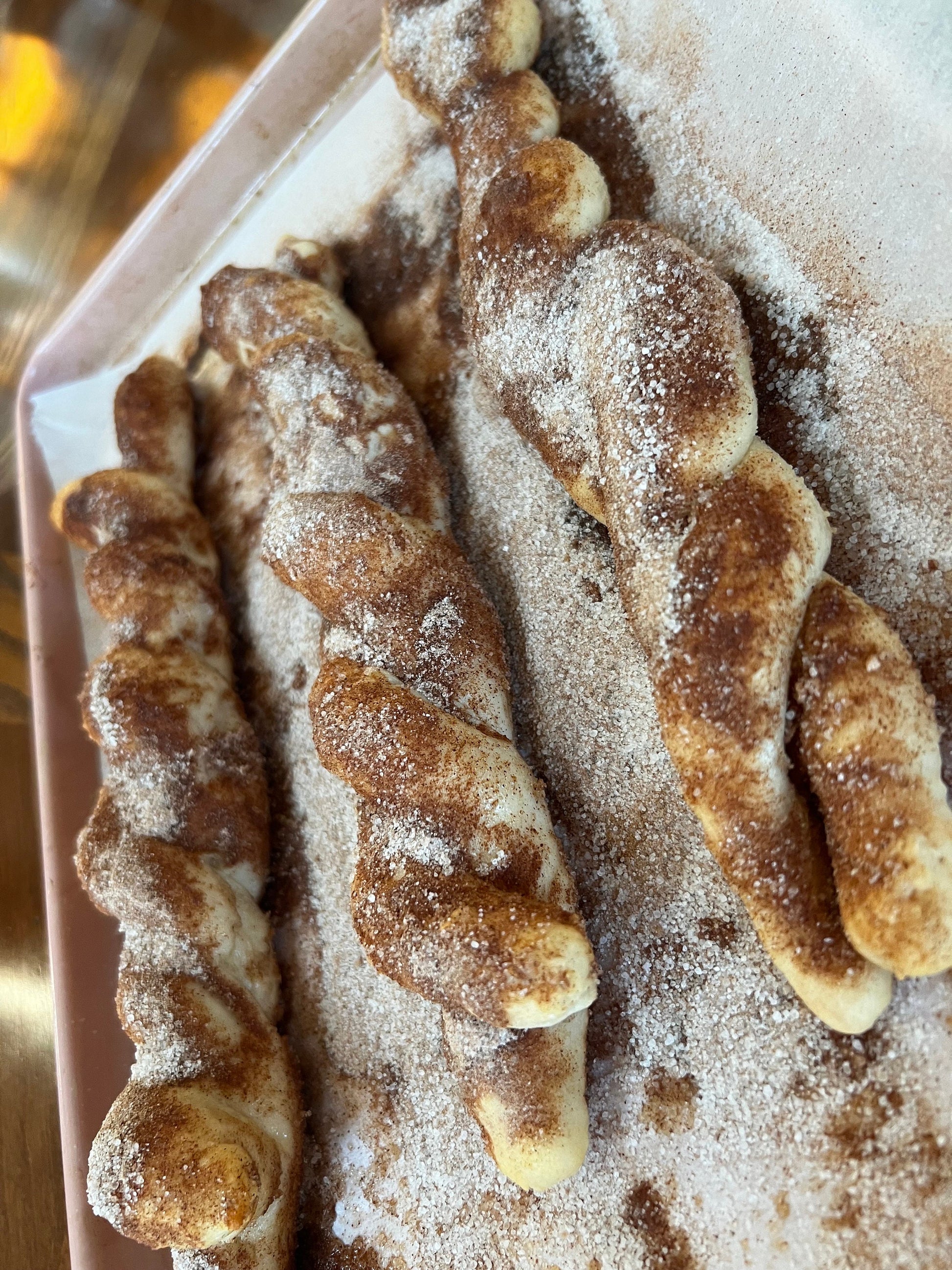 Fat Free/Sugar free Cinnamon “Sugar” Pretzels