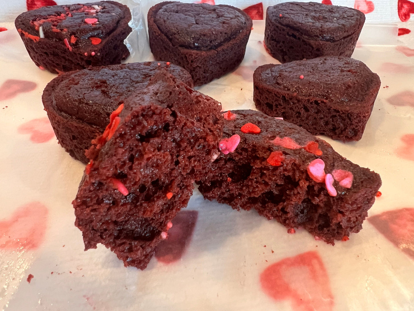 Keto/Gf Red velvet heart poppers