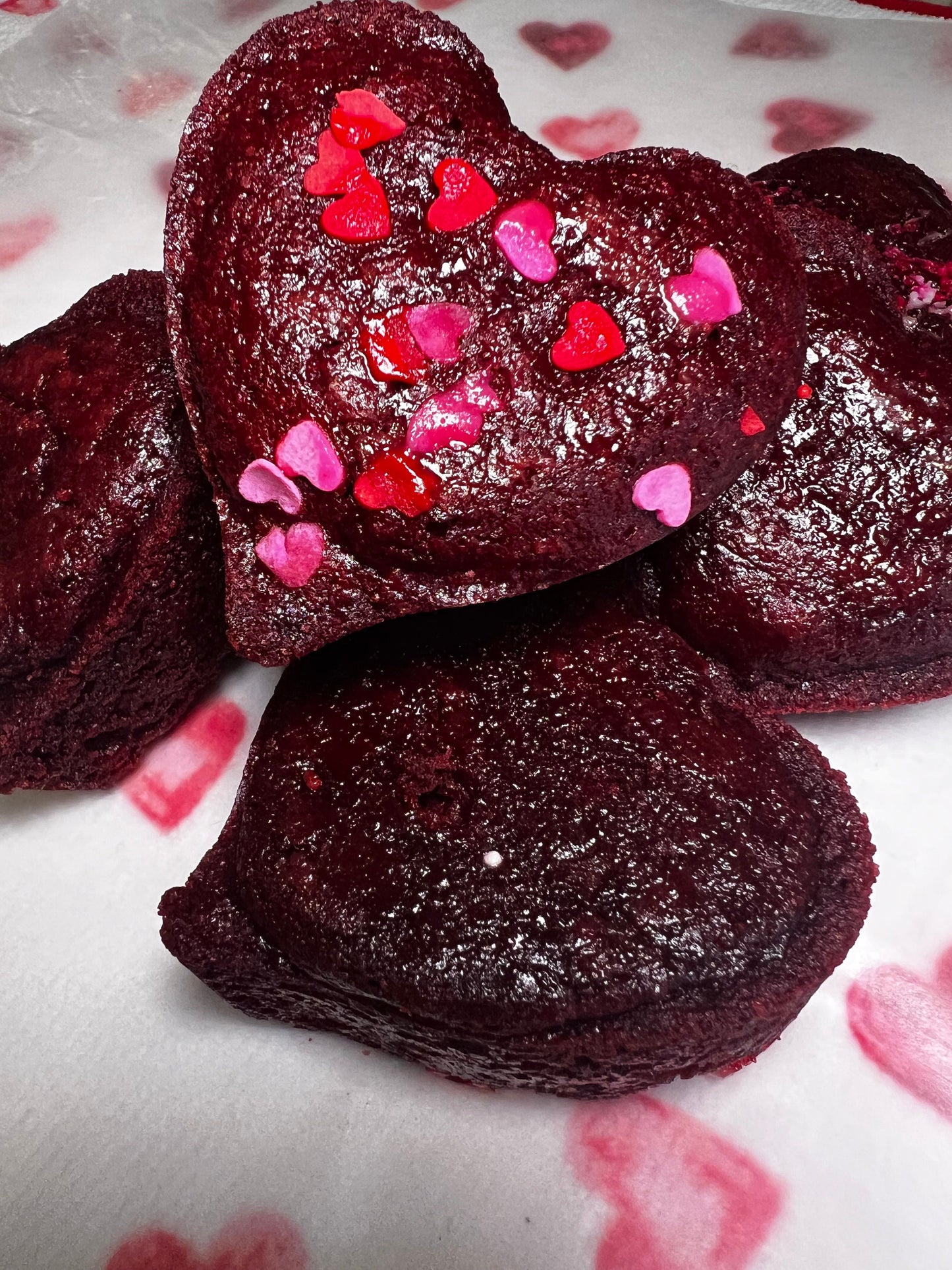 Keto/Gf Red velvet heart poppers