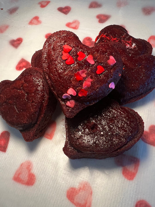Keto/Gf Red velvet heart poppers