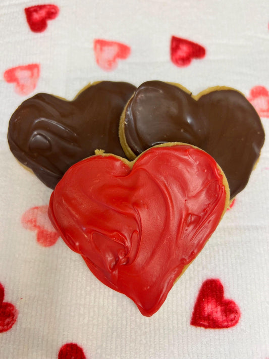 2g net carb Peanut butter hearts