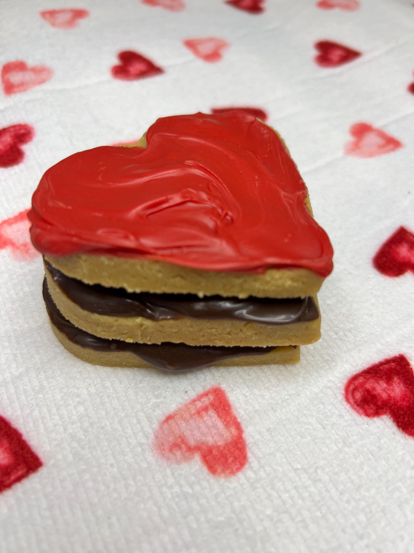 2g net carb Peanut butter hearts