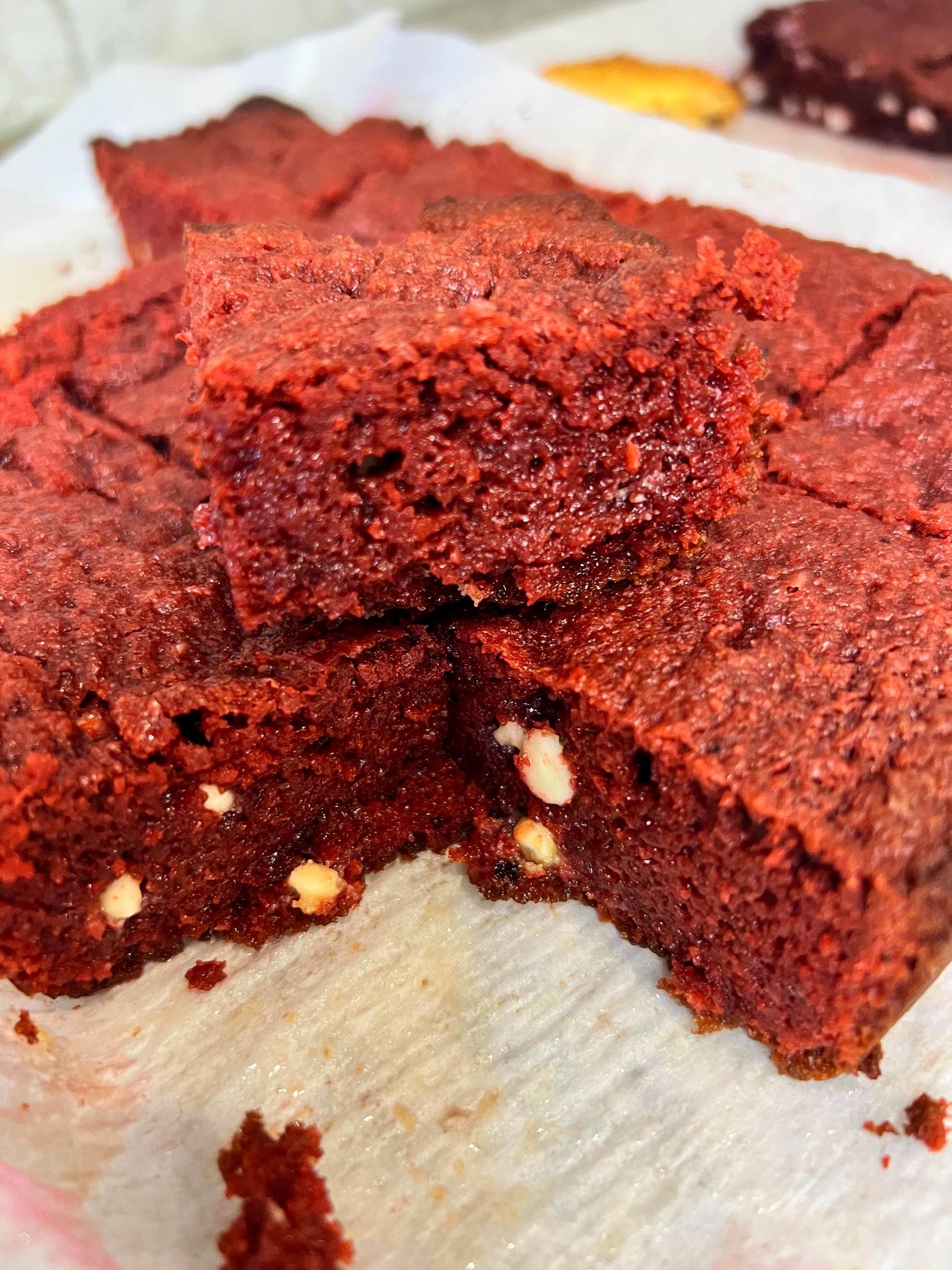 Keto/Gf Red Velvet Blondie Bars