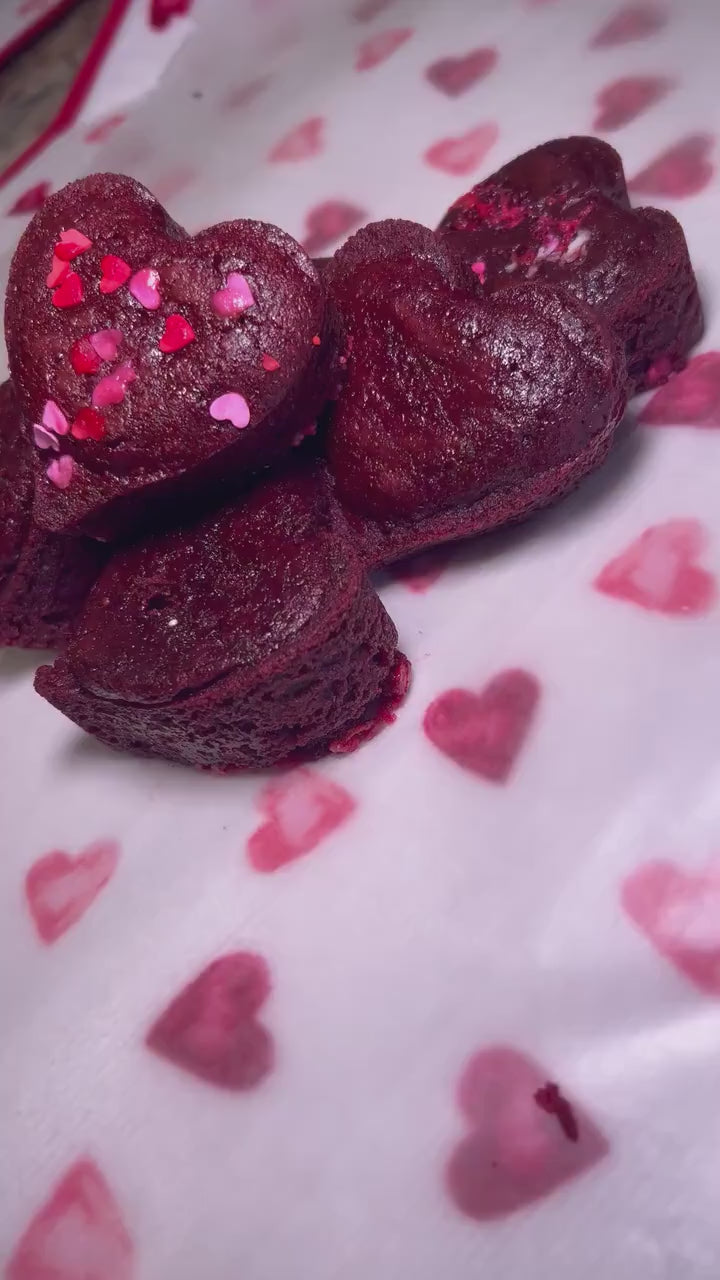 Keto/Gf Red velvet heart poppers