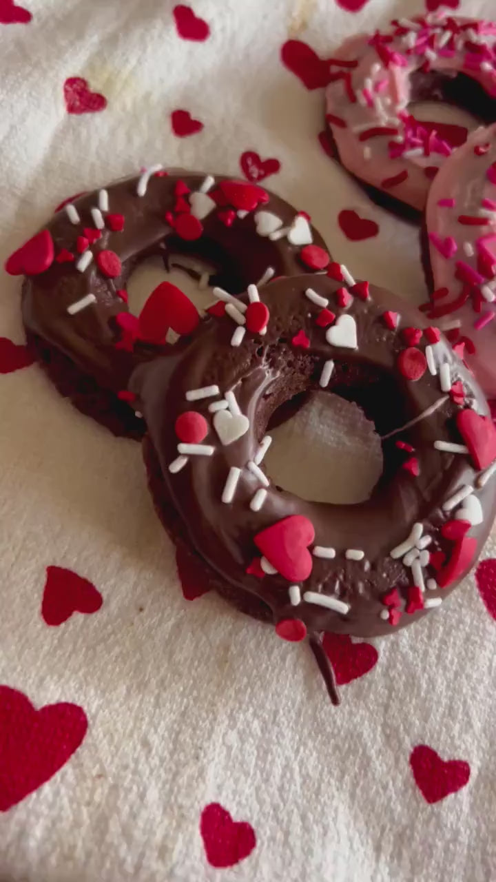 Keto/GF Valentines Day Donuts