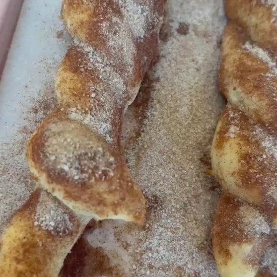 Fat Free/Sugar free Cinnamon “Sugar” Pretzels