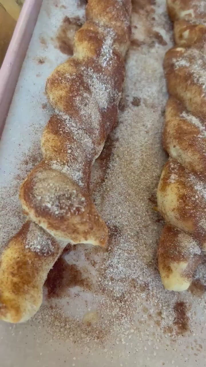 Fat Free/Sugar free Cinnamon “Sugar” Pretzels