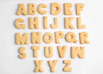 KETO/GF 1.5 Net Carb Letter/Number Cookies