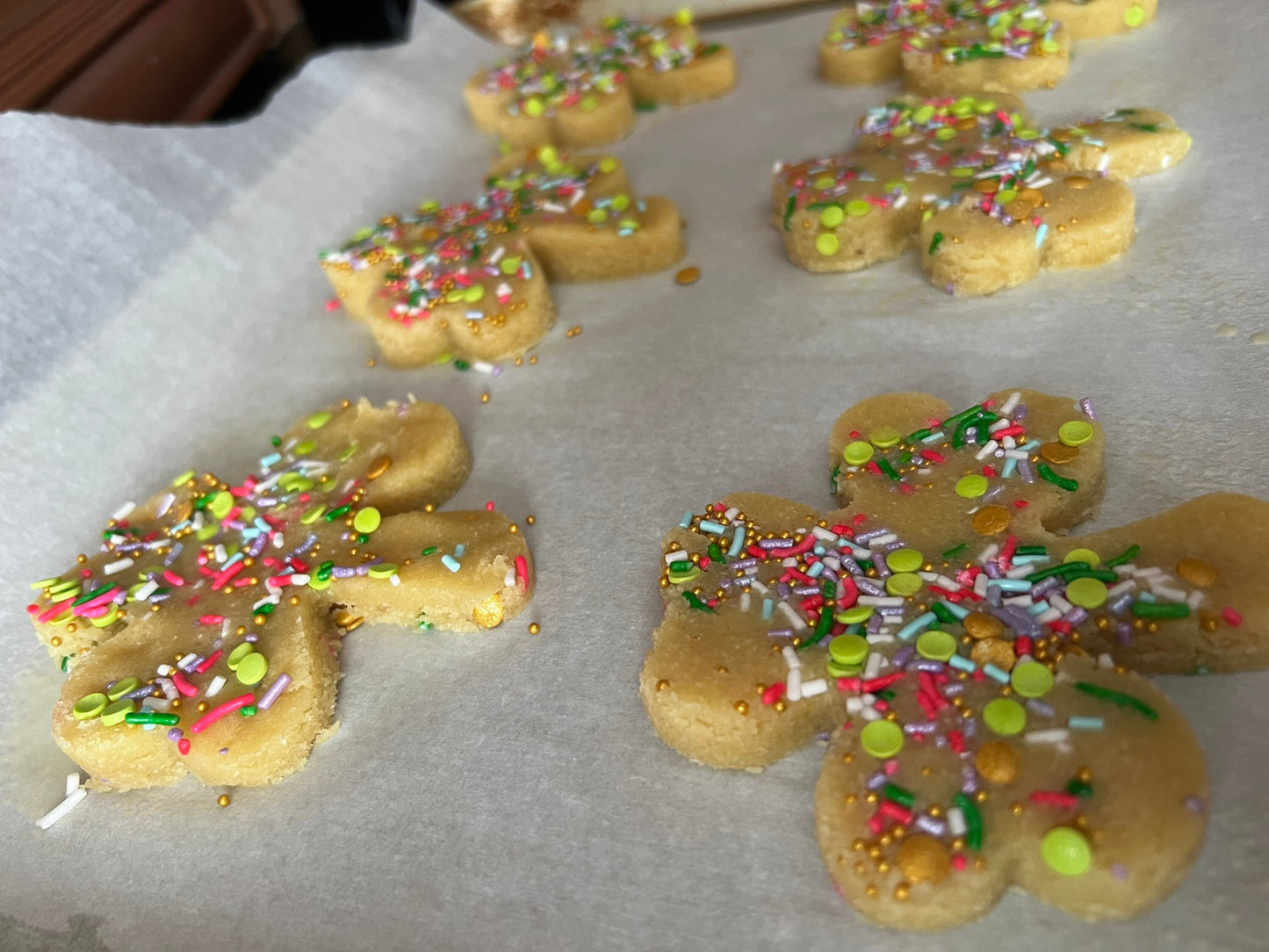 3g Net Carb KETO/GF Shamrock Sugar Cookies