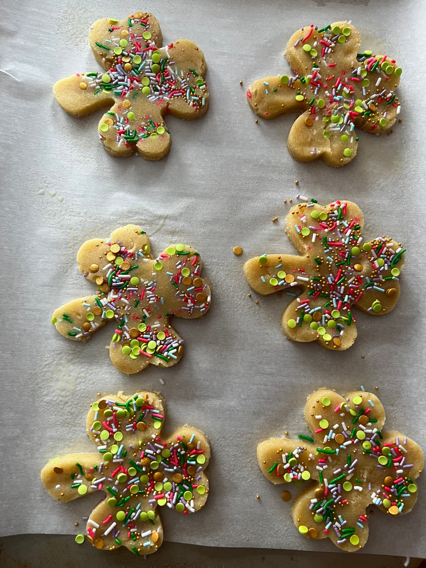 3g Net Carb KETO/GF Shamrock Sugar Cookies